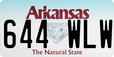 AR license plate 644WLW