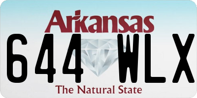 AR license plate 644WLX
