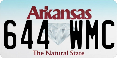 AR license plate 644WMC