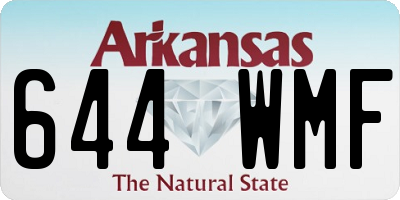AR license plate 644WMF