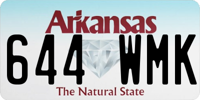 AR license plate 644WMK