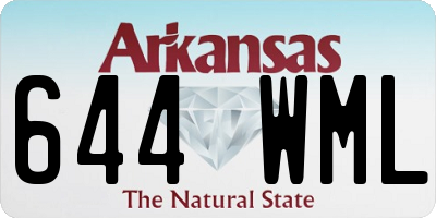 AR license plate 644WML