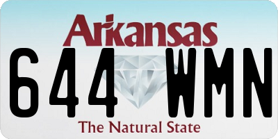 AR license plate 644WMN