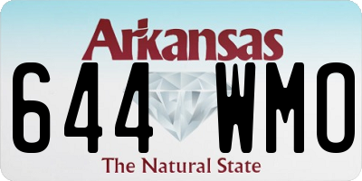 AR license plate 644WMO