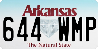 AR license plate 644WMP