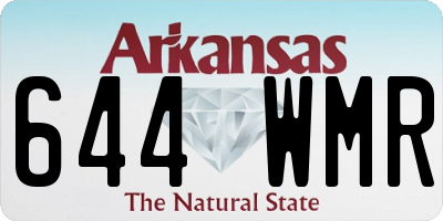 AR license plate 644WMR