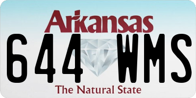 AR license plate 644WMS