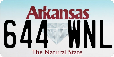 AR license plate 644WNL