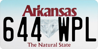 AR license plate 644WPL