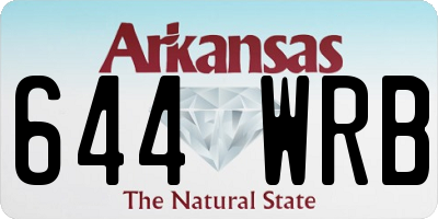 AR license plate 644WRB