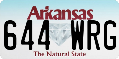 AR license plate 644WRG