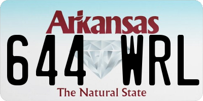 AR license plate 644WRL
