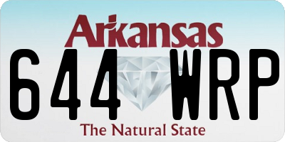 AR license plate 644WRP