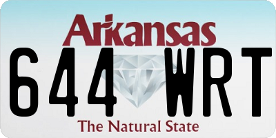 AR license plate 644WRT