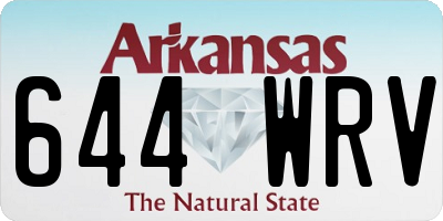 AR license plate 644WRV