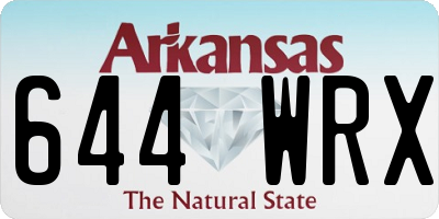 AR license plate 644WRX