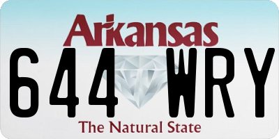 AR license plate 644WRY