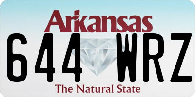 AR license plate 644WRZ