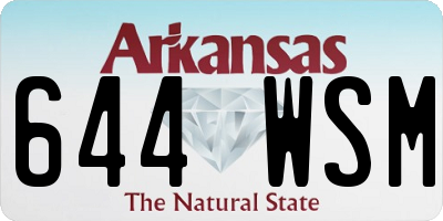AR license plate 644WSM