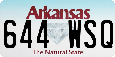 AR license plate 644WSQ