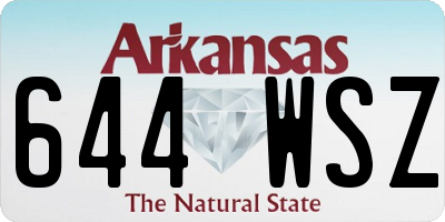 AR license plate 644WSZ