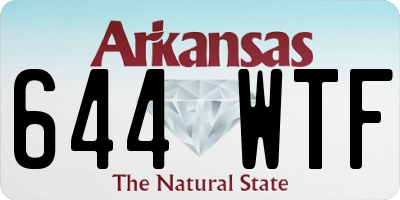 AR license plate 644WTF