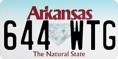 AR license plate 644WTG