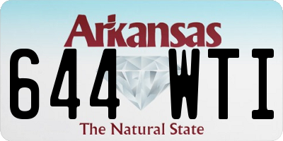 AR license plate 644WTI