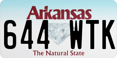 AR license plate 644WTK