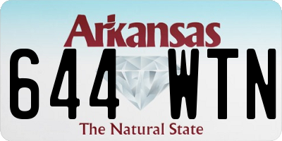 AR license plate 644WTN