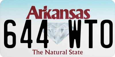 AR license plate 644WTO