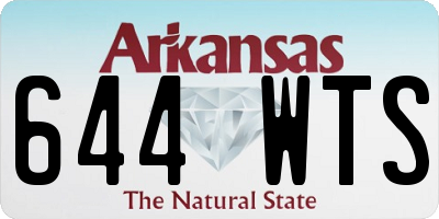 AR license plate 644WTS