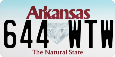 AR license plate 644WTW