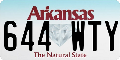 AR license plate 644WTY