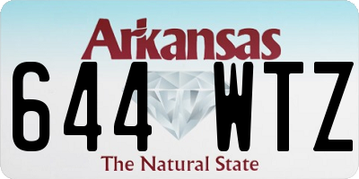 AR license plate 644WTZ