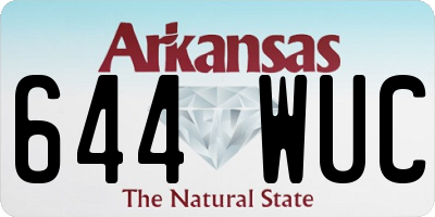 AR license plate 644WUC
