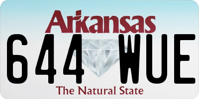 AR license plate 644WUE