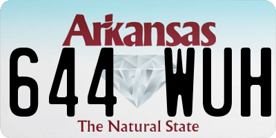 AR license plate 644WUH