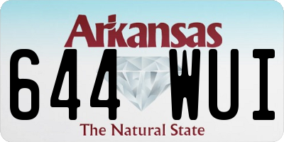 AR license plate 644WUI