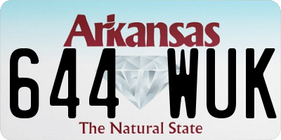 AR license plate 644WUK