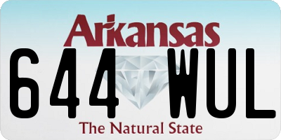 AR license plate 644WUL