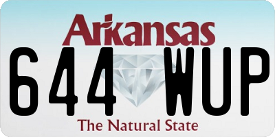 AR license plate 644WUP