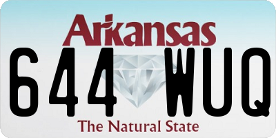 AR license plate 644WUQ