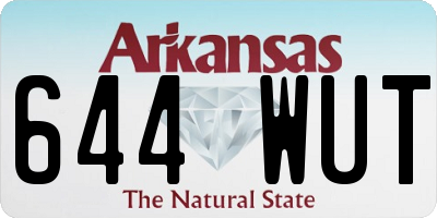 AR license plate 644WUT