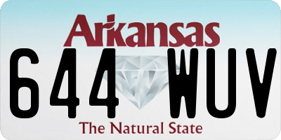 AR license plate 644WUV
