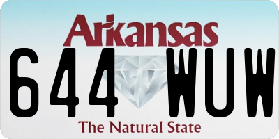 AR license plate 644WUW