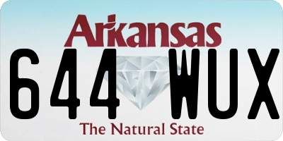 AR license plate 644WUX