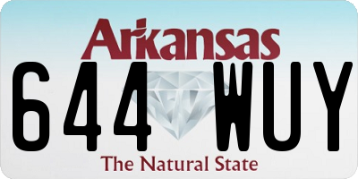 AR license plate 644WUY