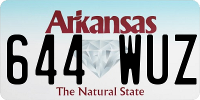 AR license plate 644WUZ