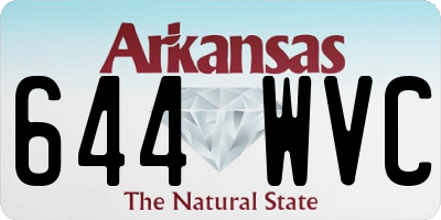 AR license plate 644WVC